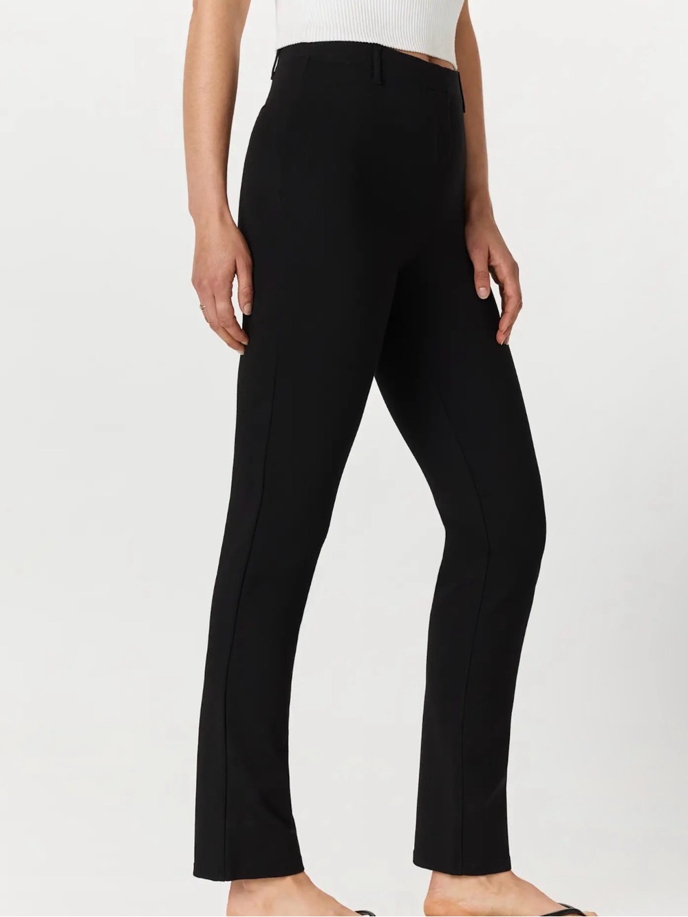 Quince Ultra-Stretch Ponte Straight Leg Pants - Picture 2 of 5